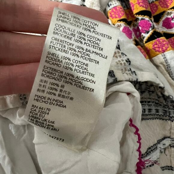 Anthropologie Lottie Embroidered Mini Dress Size 1X - Picture 15 of 15